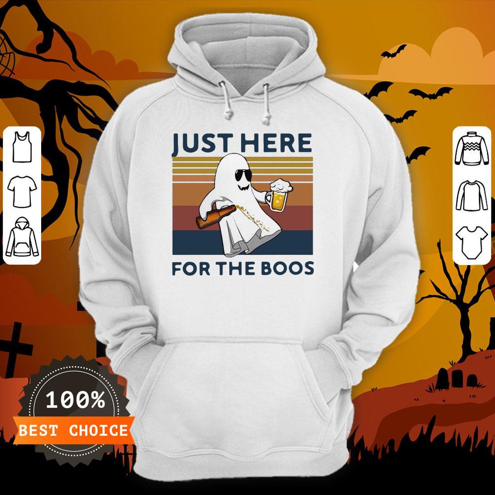 Ghost Beer Just Here For The Boos Vintage Retro Shirt