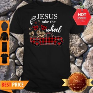 Leopard Truck Heart Jesus Take The Wheel Shirt
