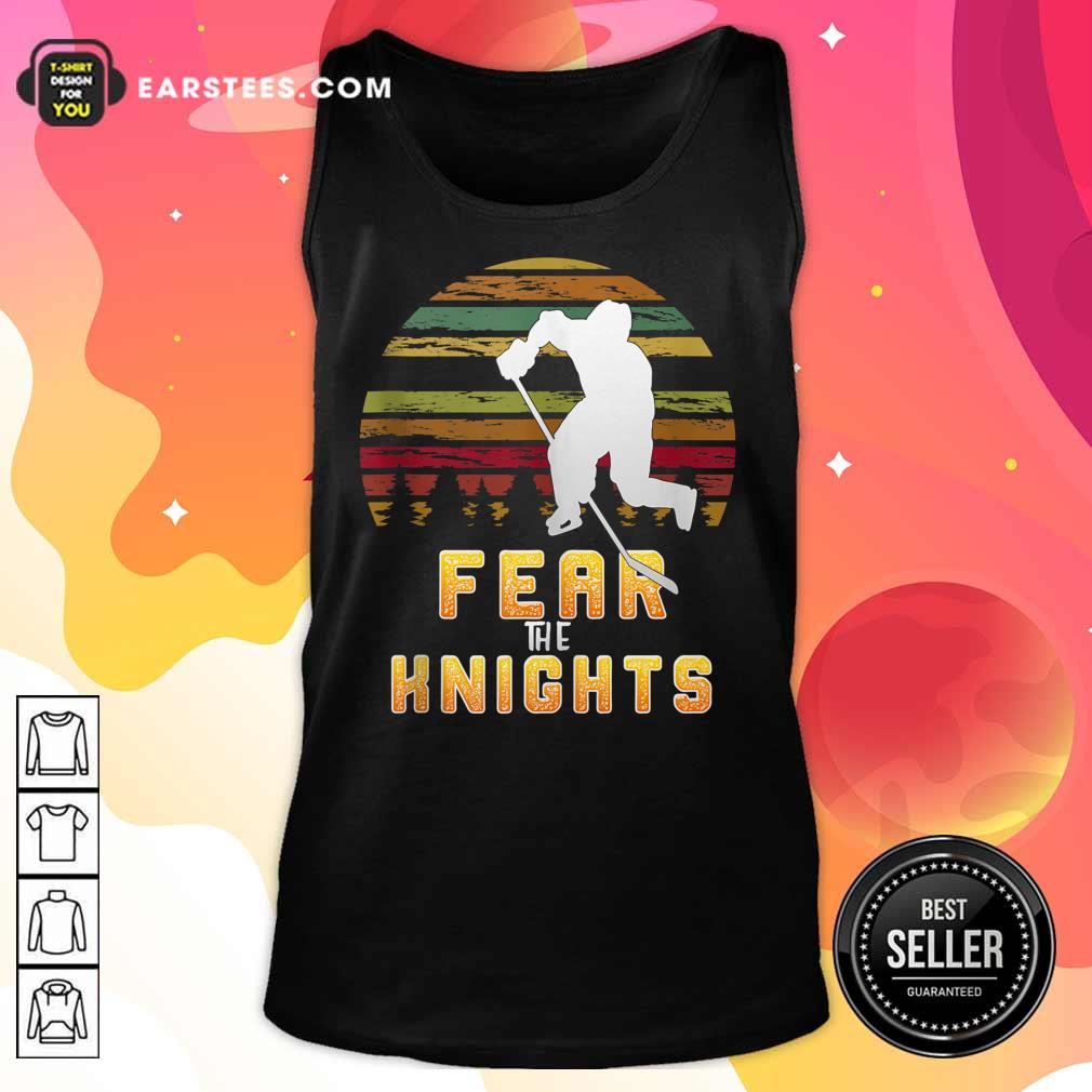 Goaltender Golden Ice Hockey Fear The Knight Vintage Shirt