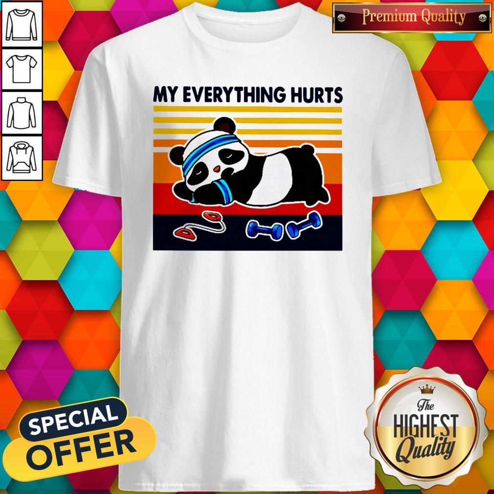 Good 2020 Panda My Everything Hurts Vintage Shirt