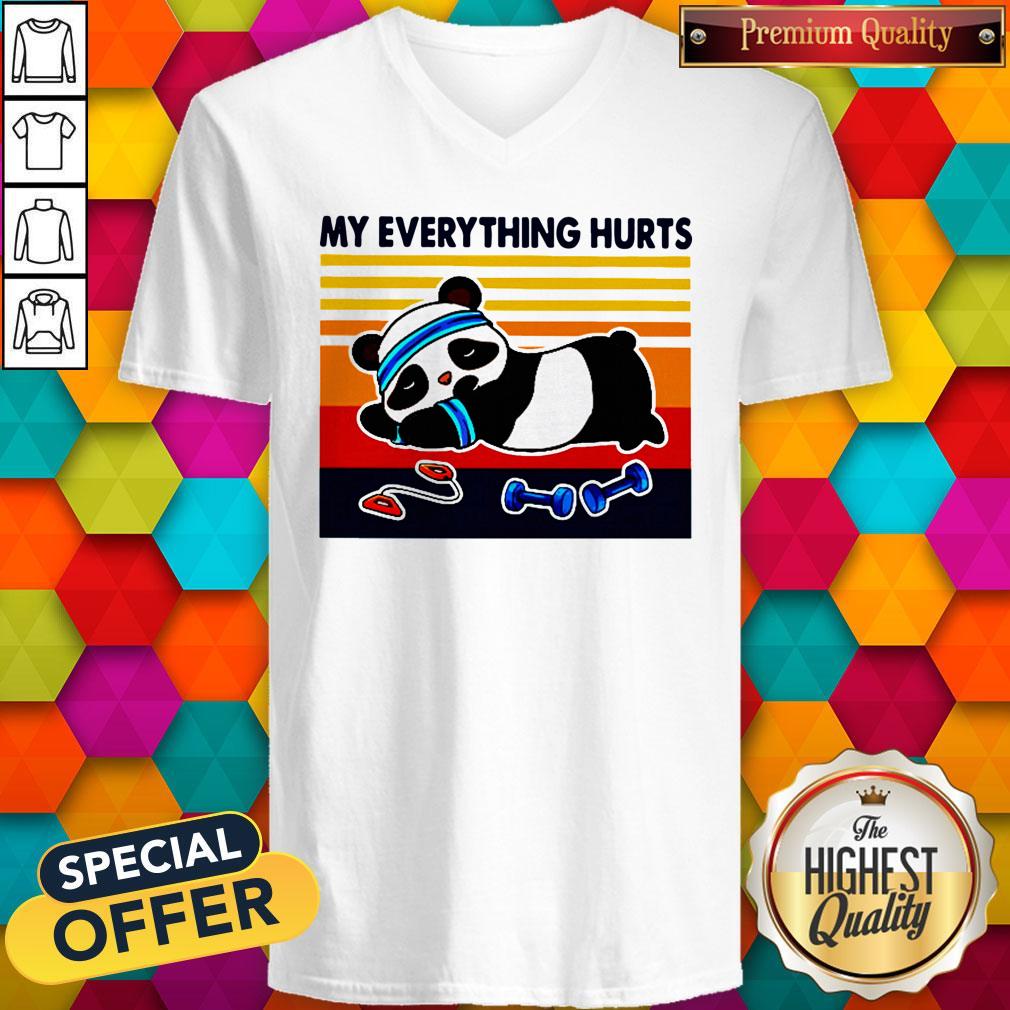 Good 2020 Panda My Everything Hurts Vintage Shirt