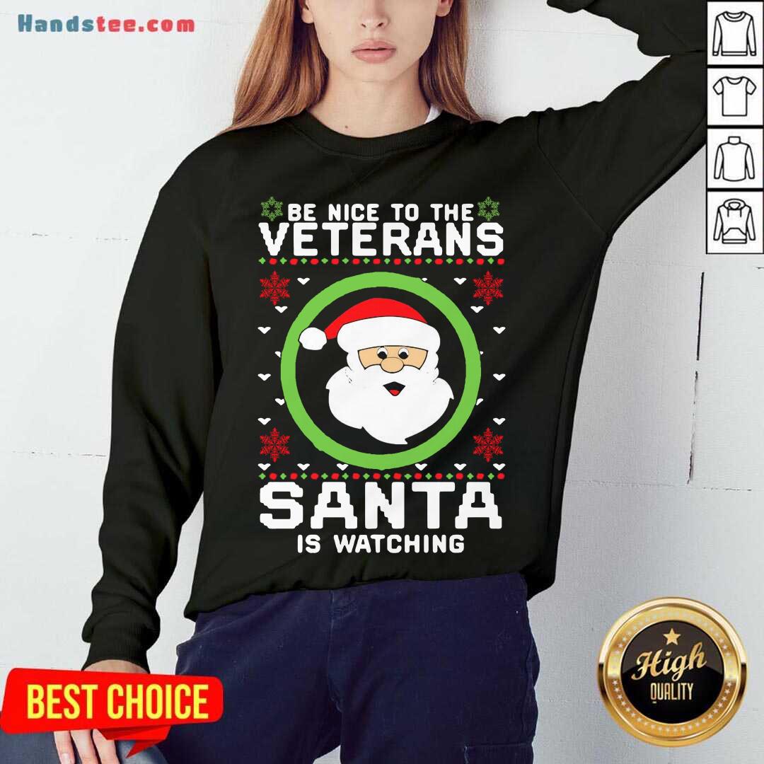 Good Be Nice To The Veterinarian Santa Watching Shirt