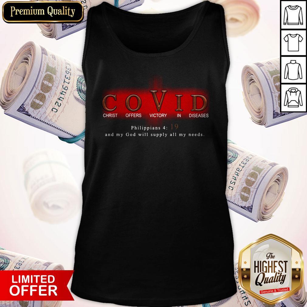 Good COVID Christ Offers Victory In Diseases Shirt