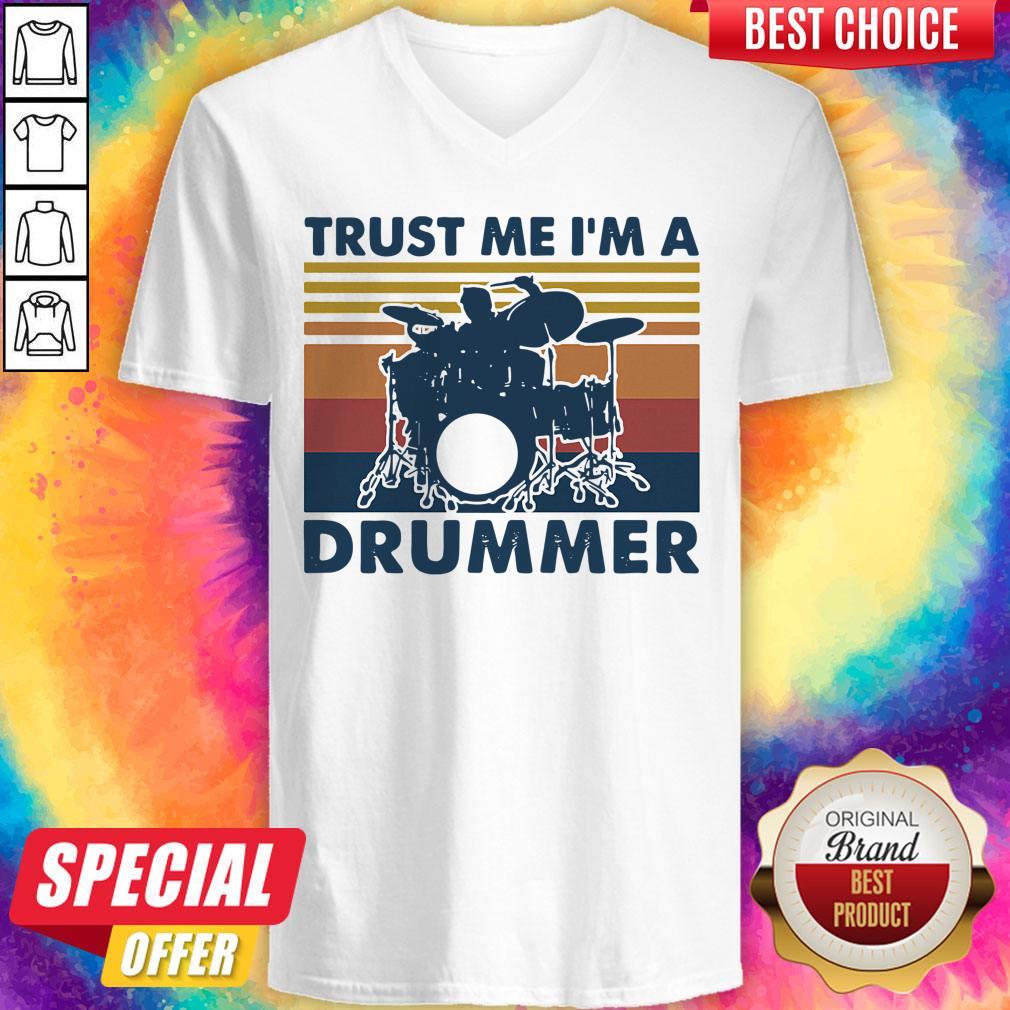 Good Drums Trust Me I'm A Drummer Vintage Retro Shirt