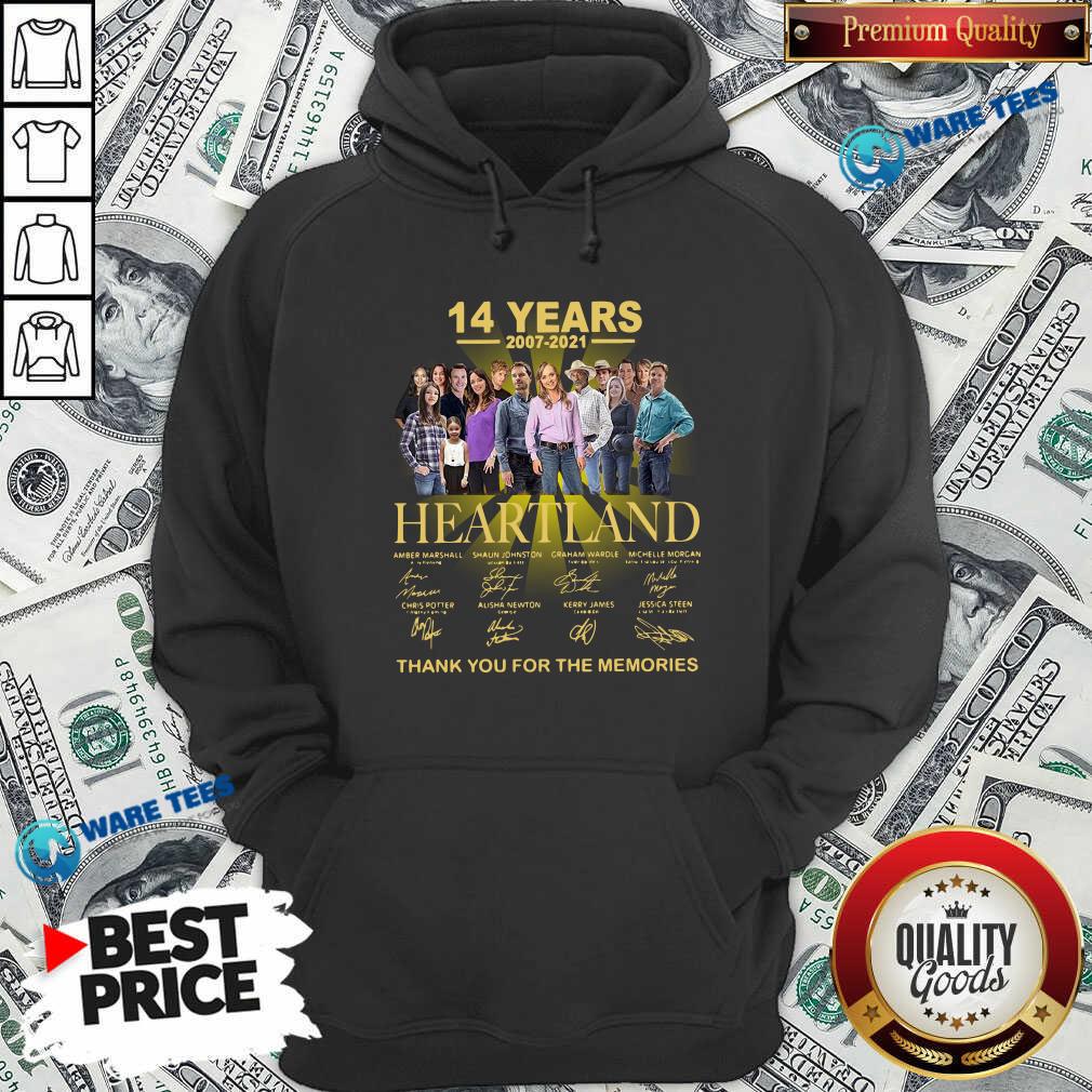 Good Heartland 14 Years 2007 2021 Thank You For The Memories Signatures Shirt