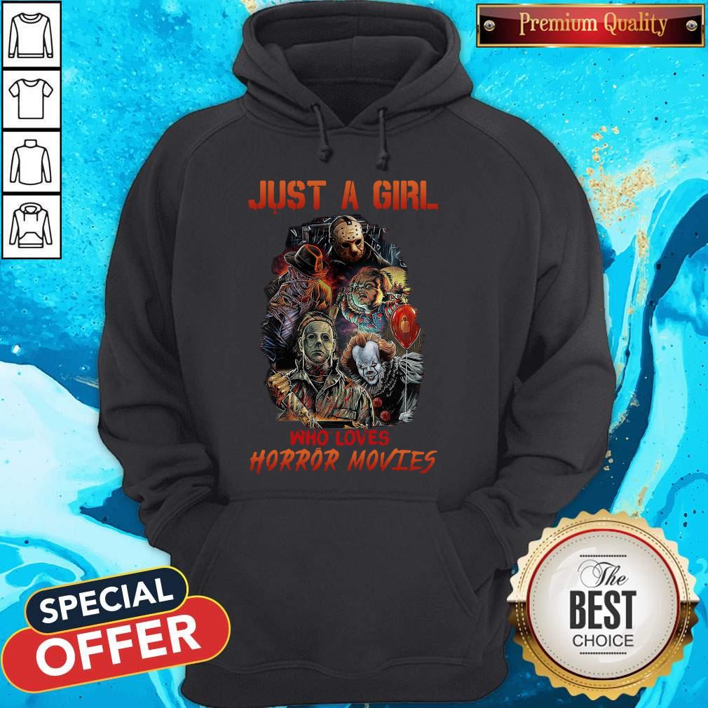 Good Just A Girl Who Loves Horror Movies Shirt
