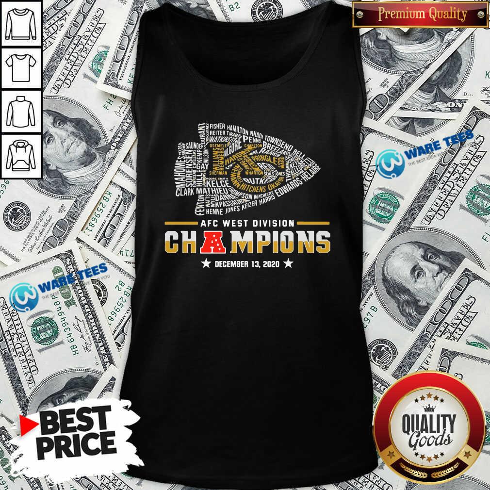 Good Kansas City Chiefs Afc West Division Champions December 13 2020 Shirt