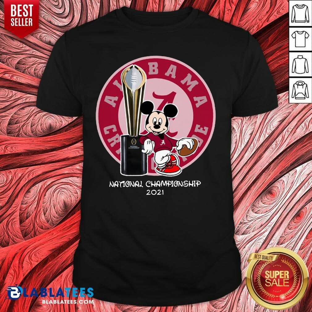 Good Mickey Mouse Alabama Crimson Tide National Championship 2021 Shirt