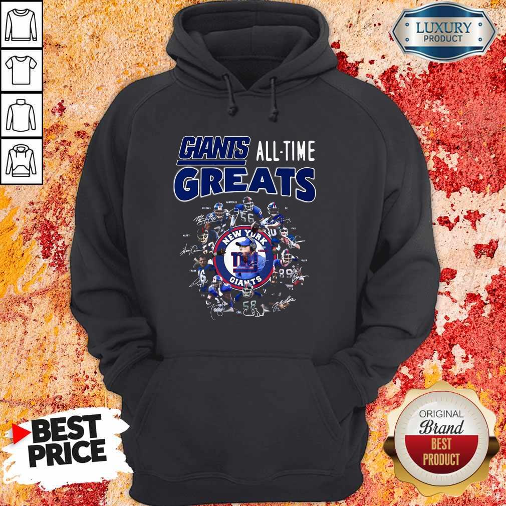 Good New York Giants Football All Time Greats Players Signatures Shirt