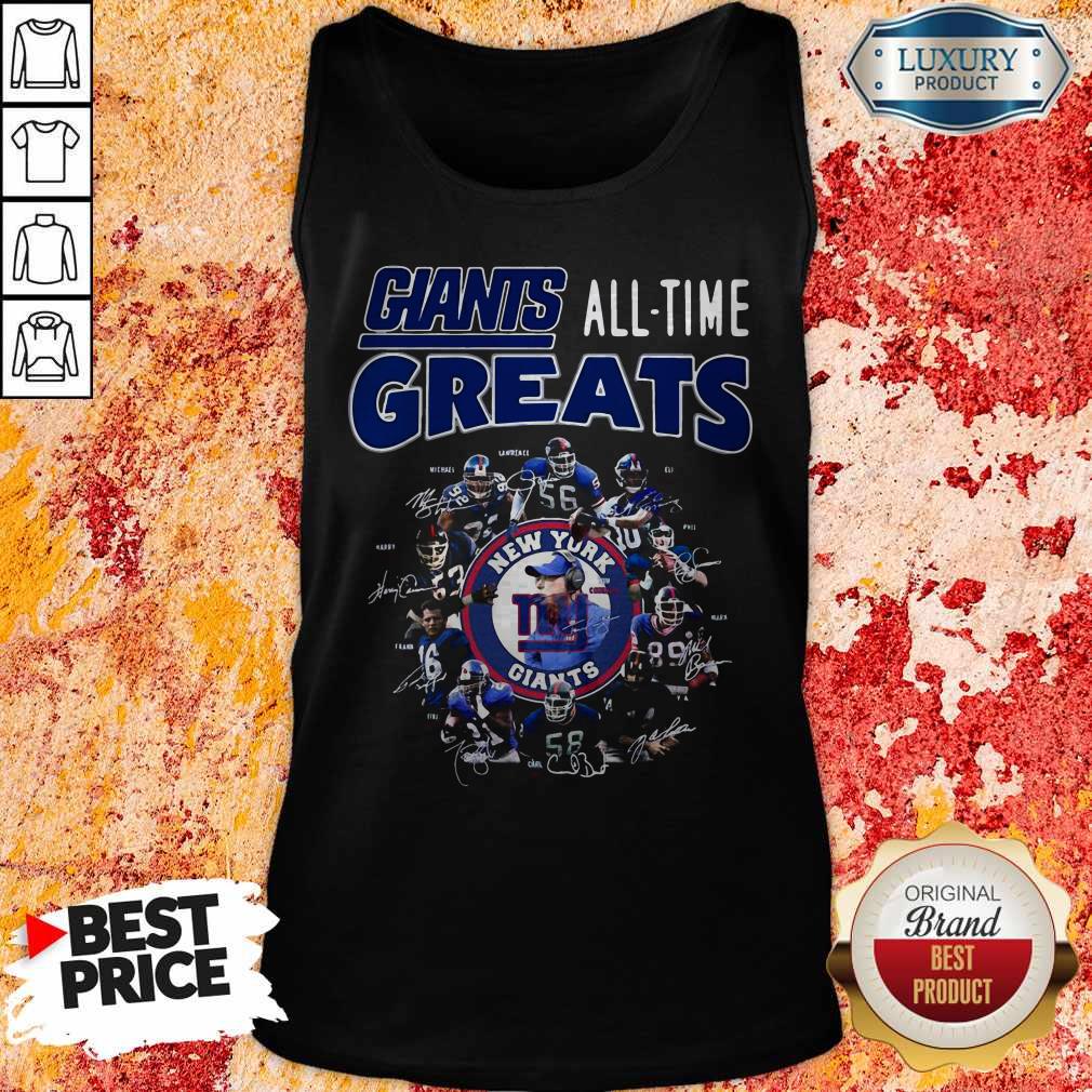 Good New York Giants Football All Time Greats Players Signatures Shirt