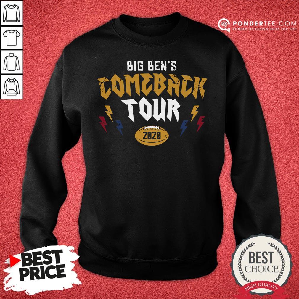 Good Pittsburgh Steelers Big Ben’s Comeback Tour 2020 Shirt