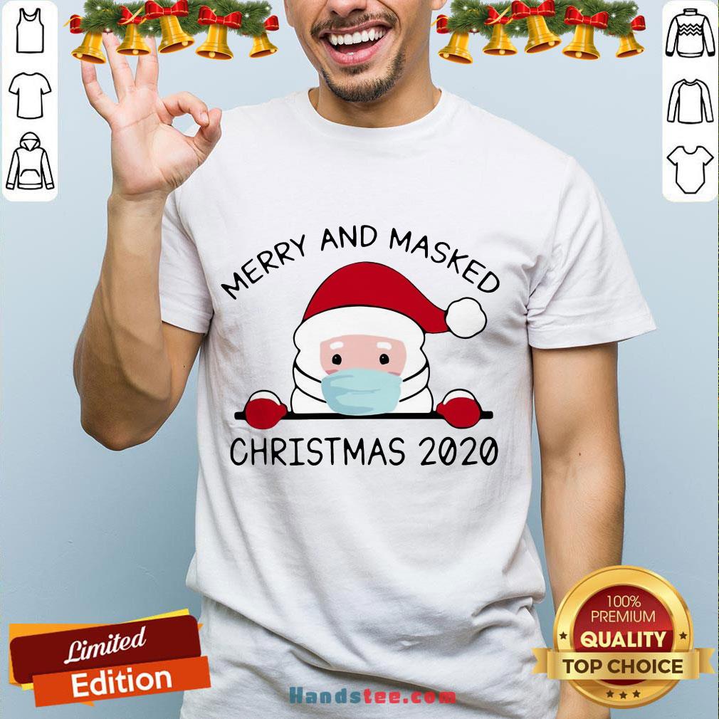Good Santa Claus Face Mask Merry And Masked Christmas 2020 Sweat Shirt