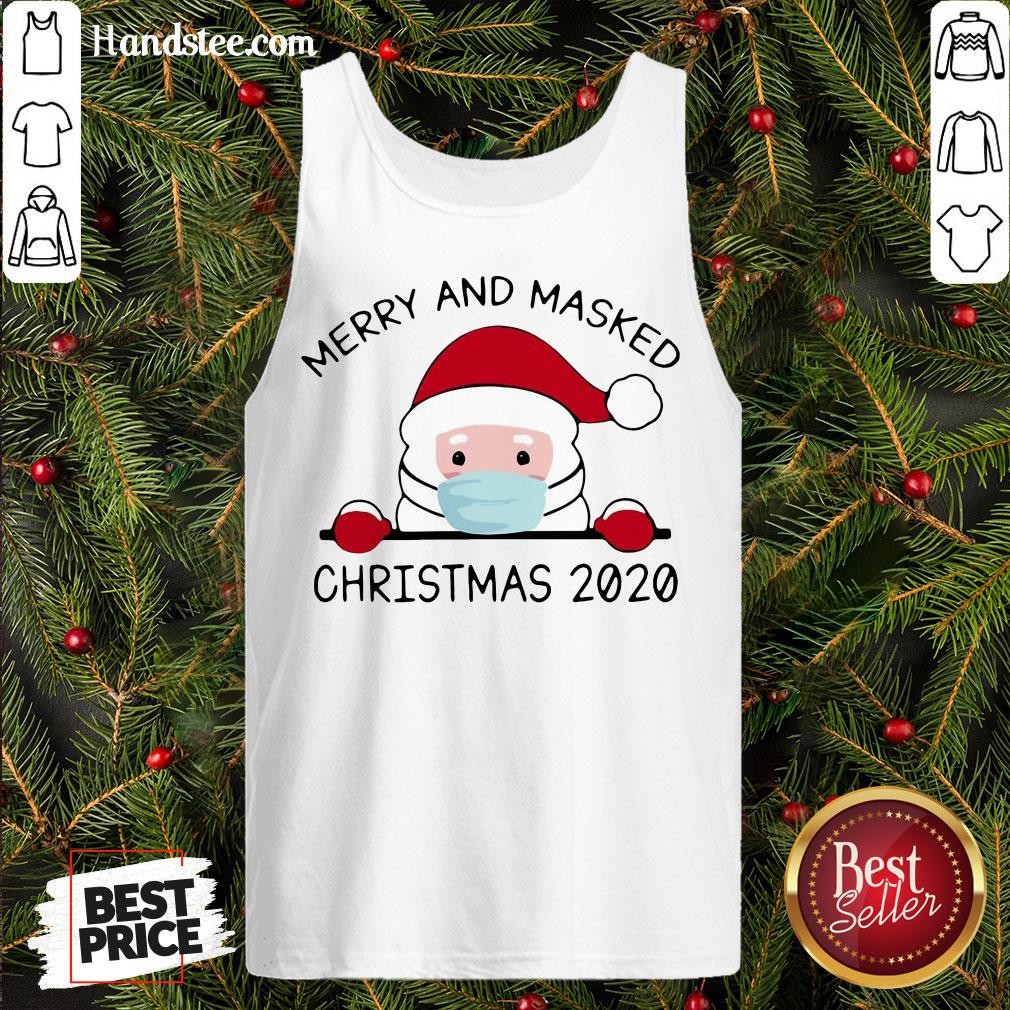 Good Santa Claus Face Mask Merry And Masked Christmas 2020 Sweat Shirt