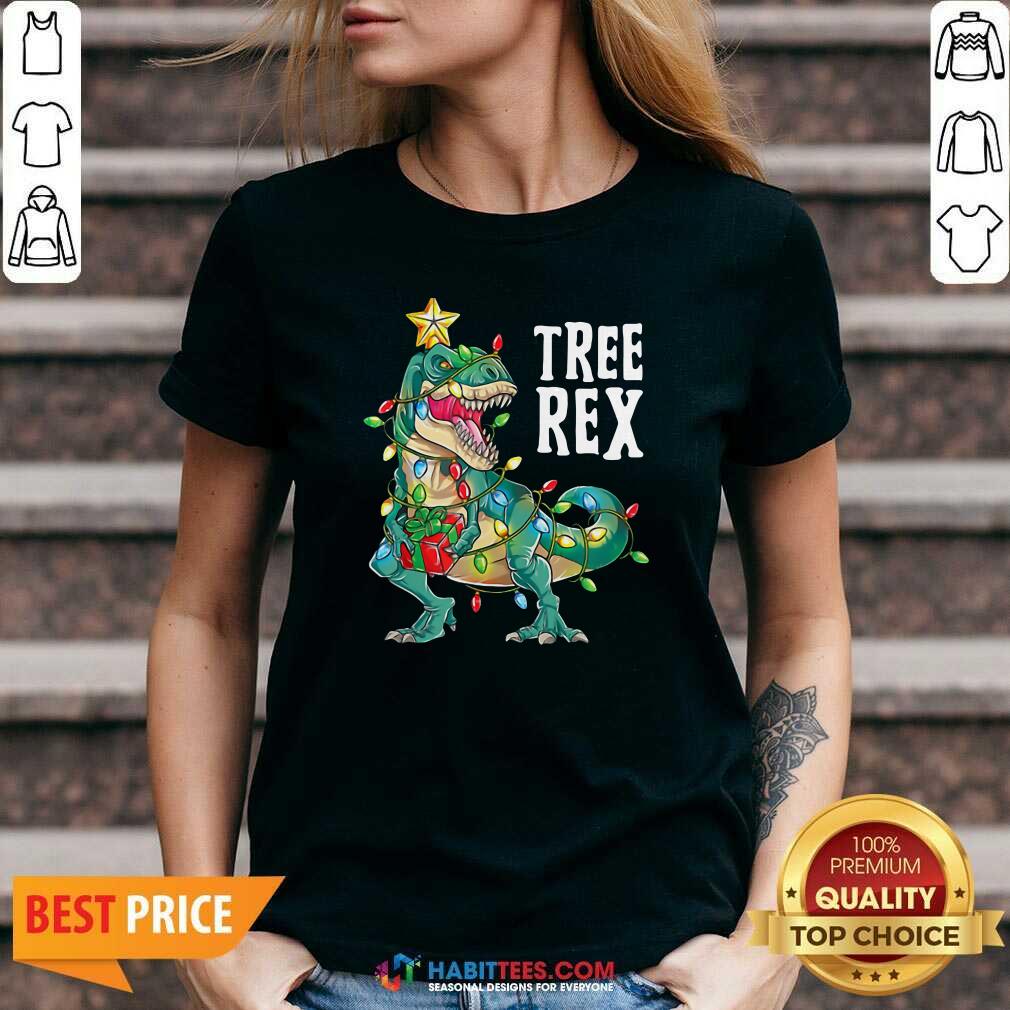 Good Tree Rex Christmas Tree Dinosaur Shirt