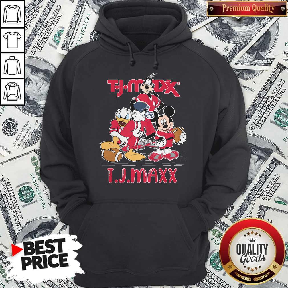 Goofy Donald Duck And Mickey Mouse Football Player T.J.Maxx Shirt