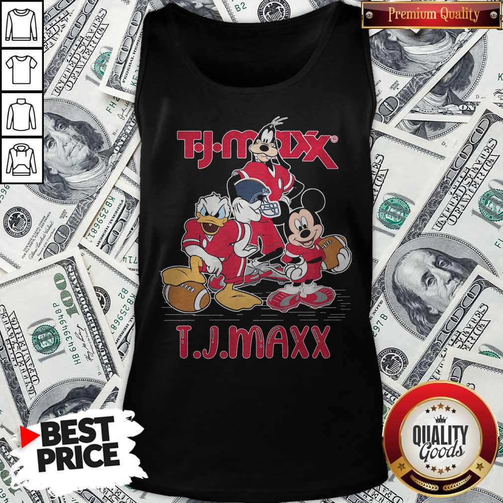 Goofy Donald Duck And Mickey Mouse Football Player T.J.Maxx Shirt