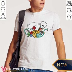 Pharmacy Tech Needle Ear Piece Flower Shirt