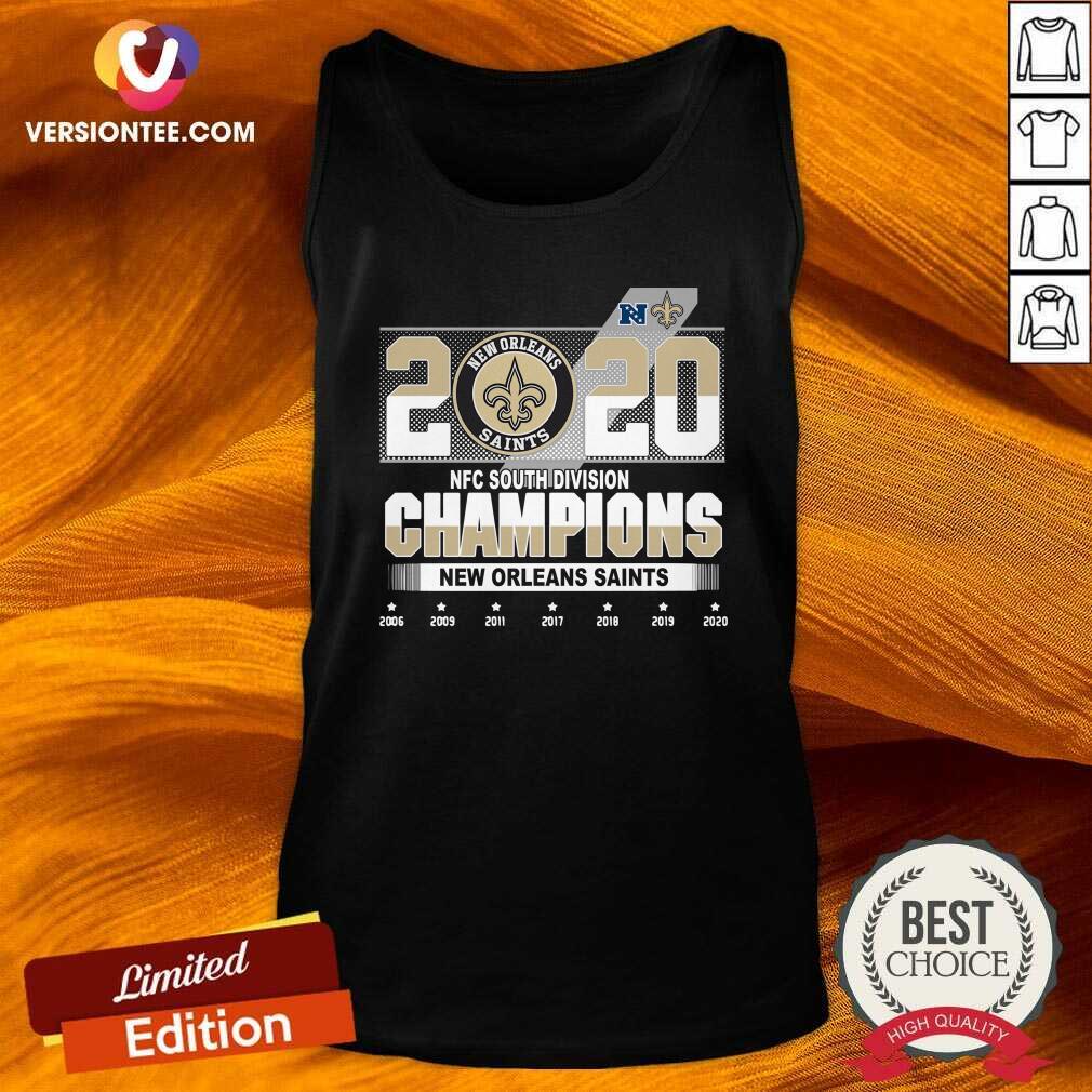 Great New Orleans Saints NFC South Division Champions 2006-2020 Shirt