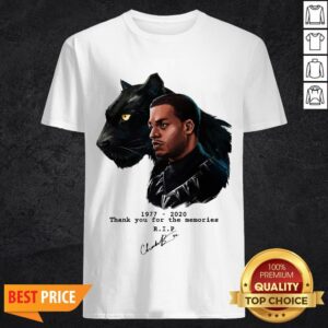 Rip Chadwick Boseman Black Panther 1977 2020 Thank You For The Memories Signature Shirt