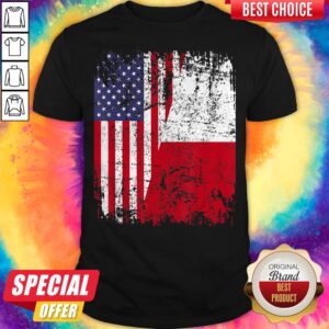 Official American And Poland Flag Shirt