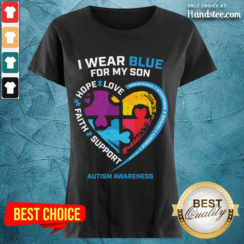 Happy 1 I Wear Blue For My Son Shirt
