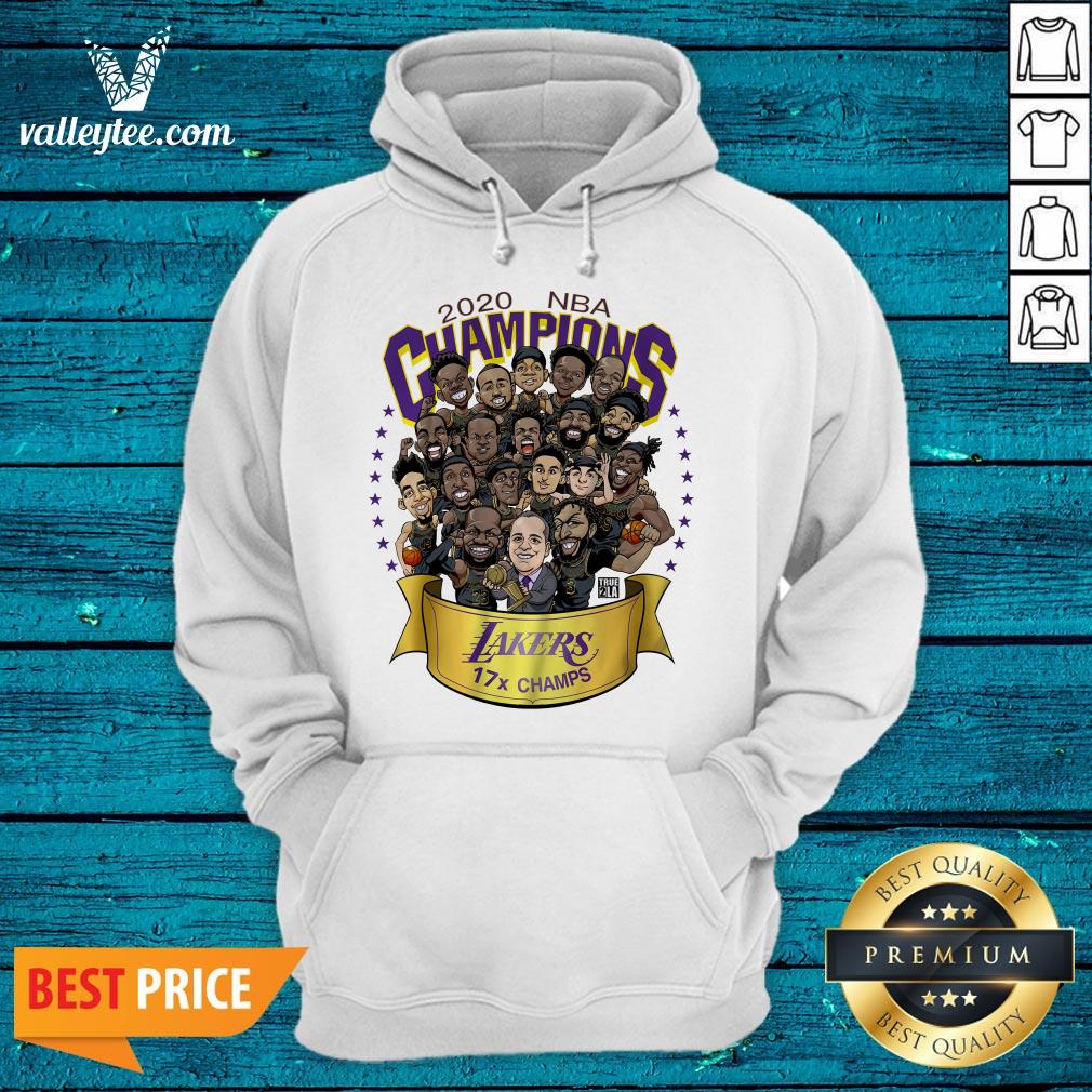 Happy 2020 NBA Champions Los Angeles Lakers 17 Champs Cartoon Shirt