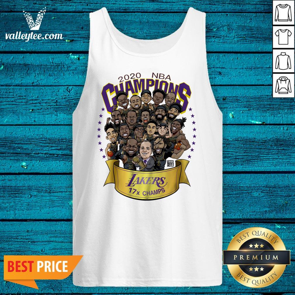 Happy 2020 NBA Champions Los Angeles Lakers 17 Champs Cartoon Shirt