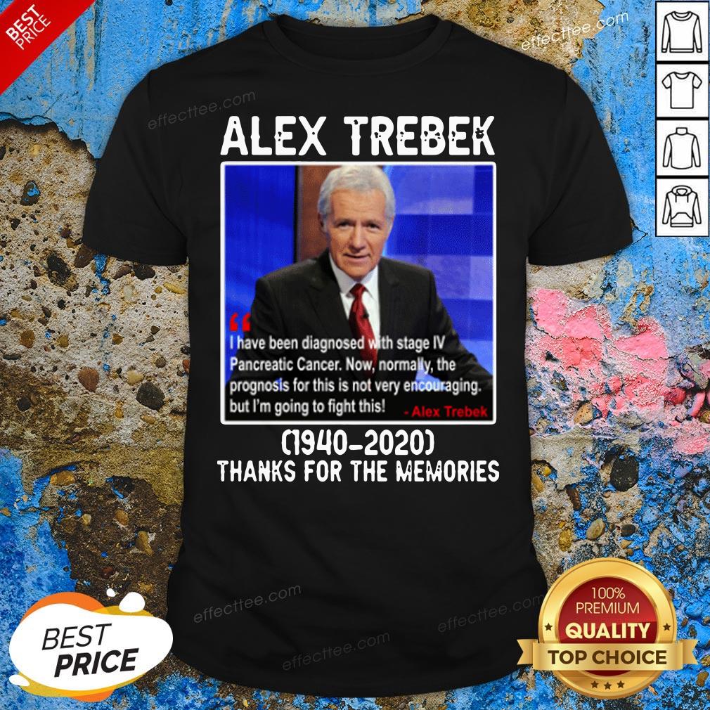 Happy Alex Trebek 1940 2020 Thanks For The Memories Shirt