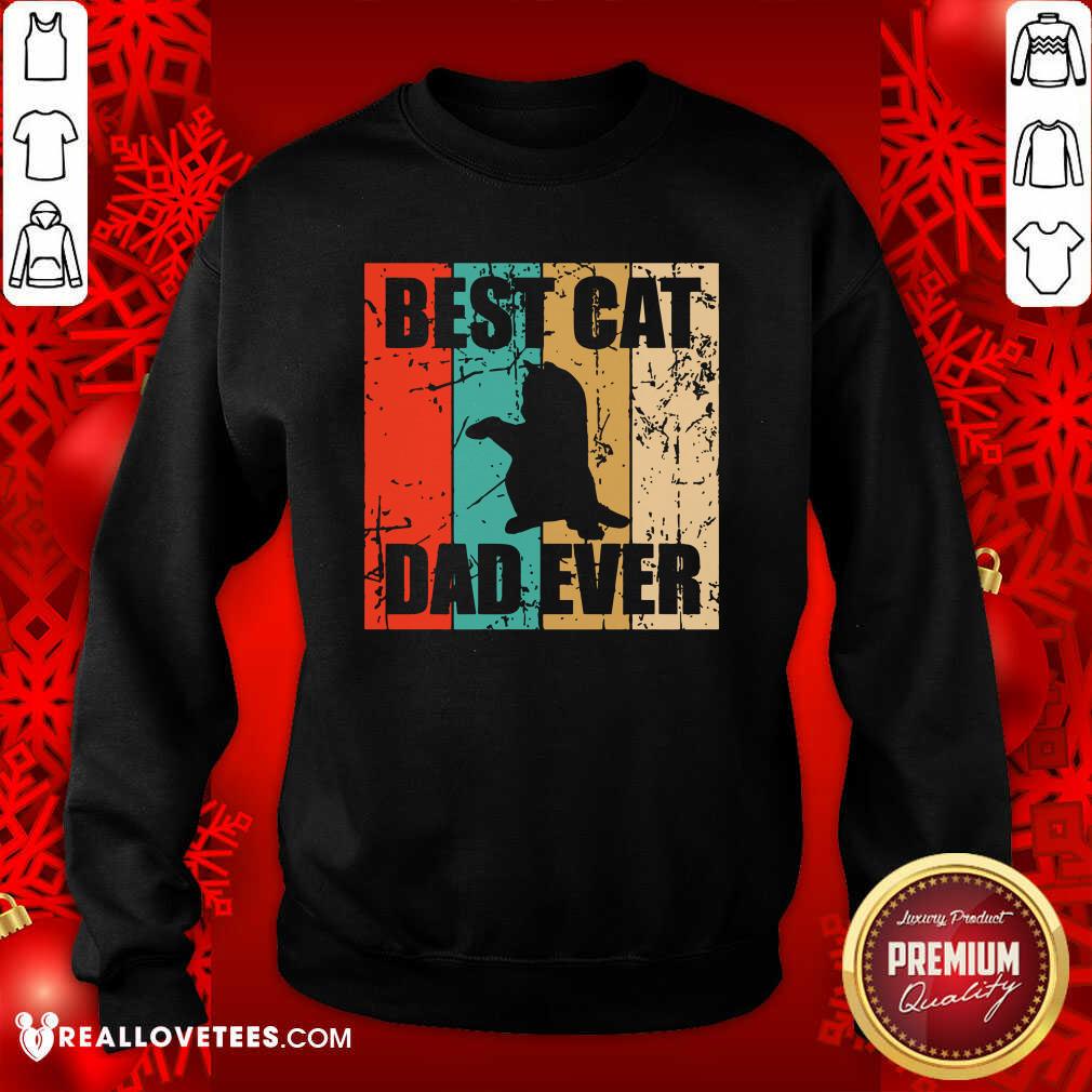 Happy Best Cat Dad Ever Vintage Shirt