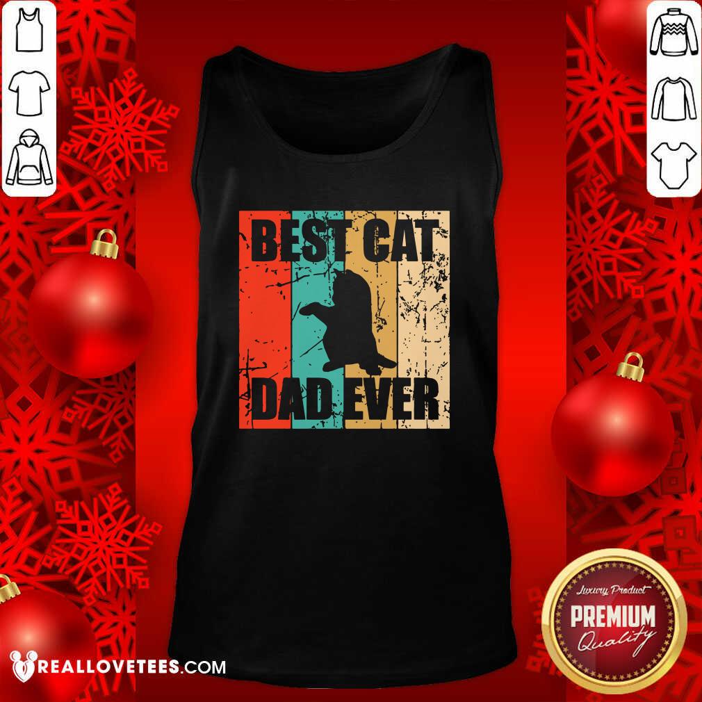 Happy Best Cat Dad Ever Vintage Shirt