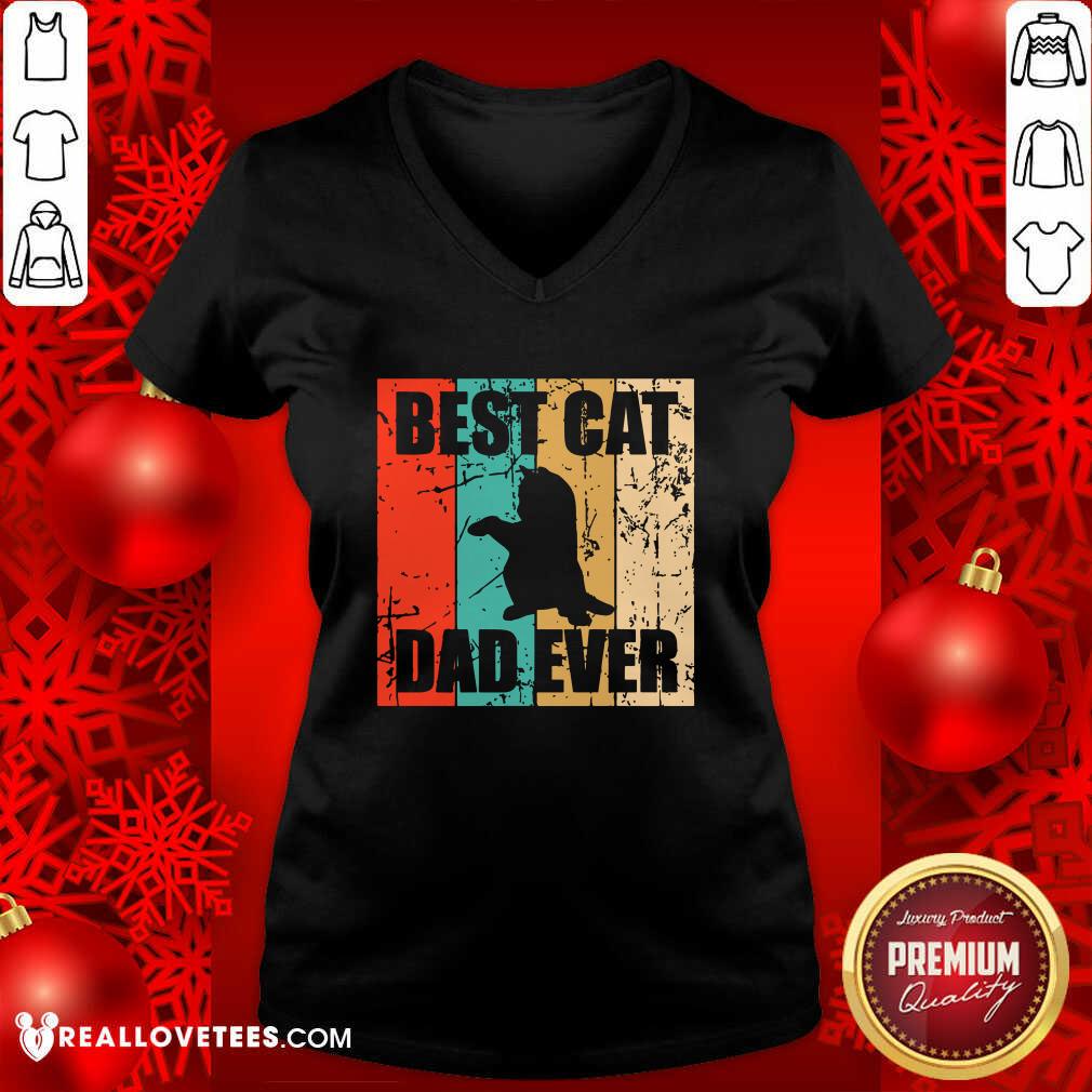 Happy Best Cat Dad Ever Vintage Shirt