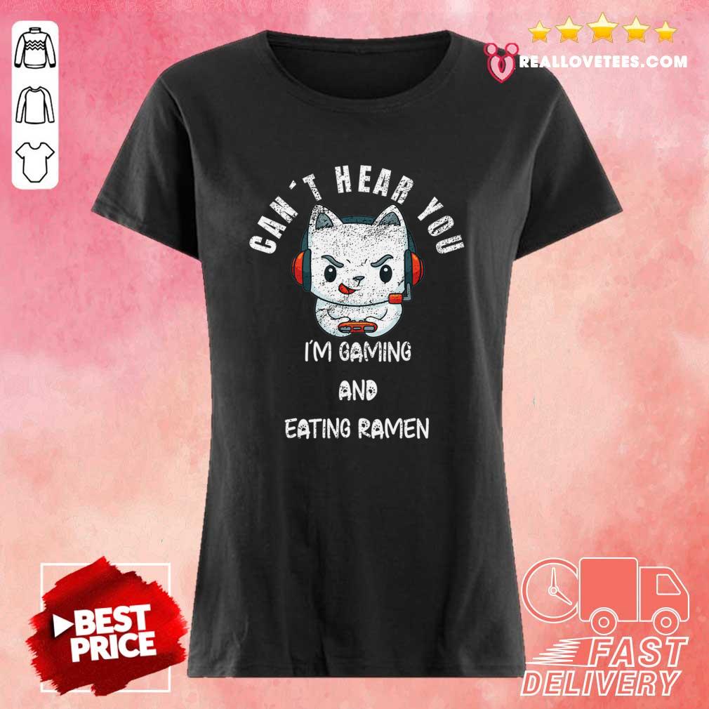 Happy Cat Can’t Hear You I’m Gaming Boyfriend Shirt
