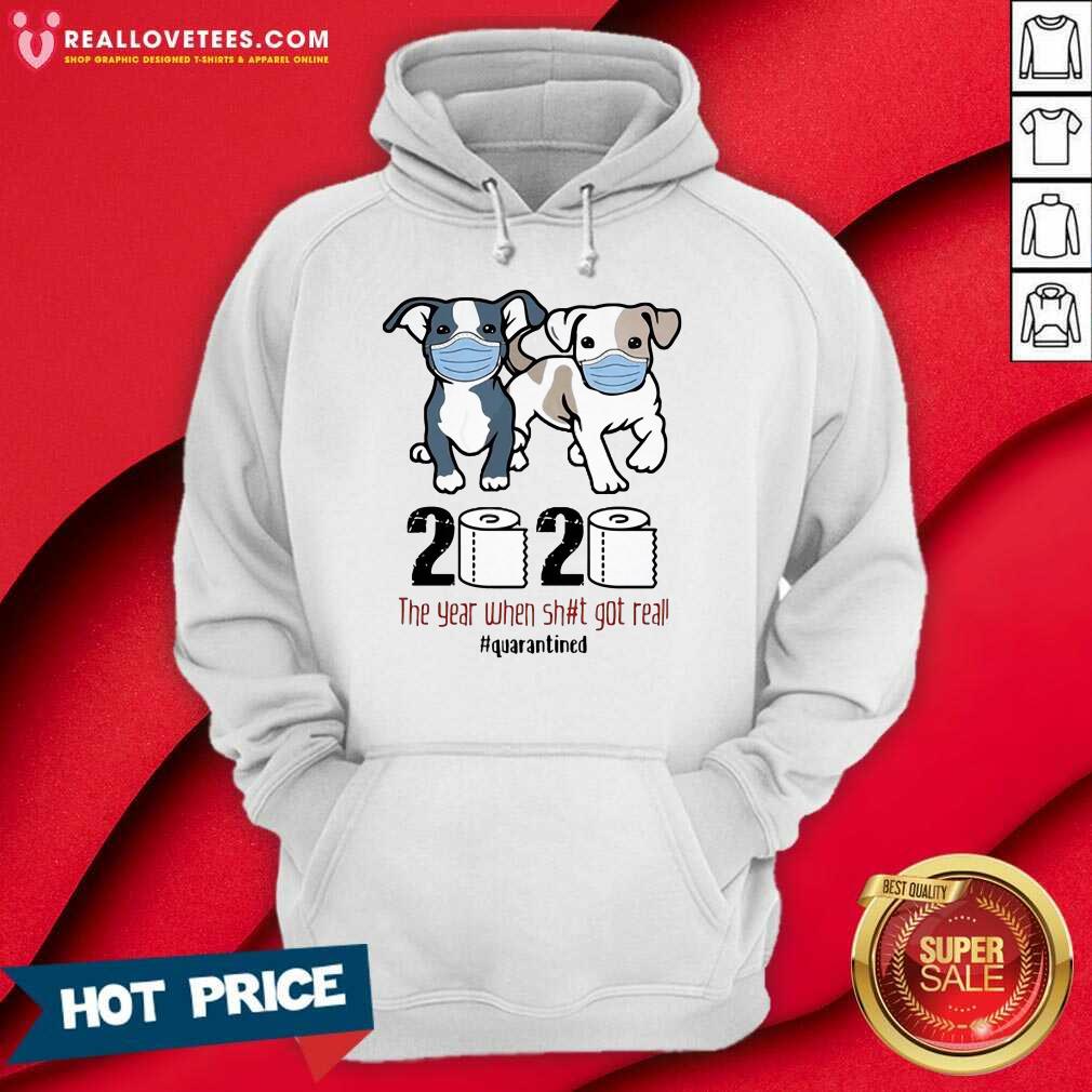 Happy Dogs Mask 2020 When Got Real Quarantined COVID-19 Shirt