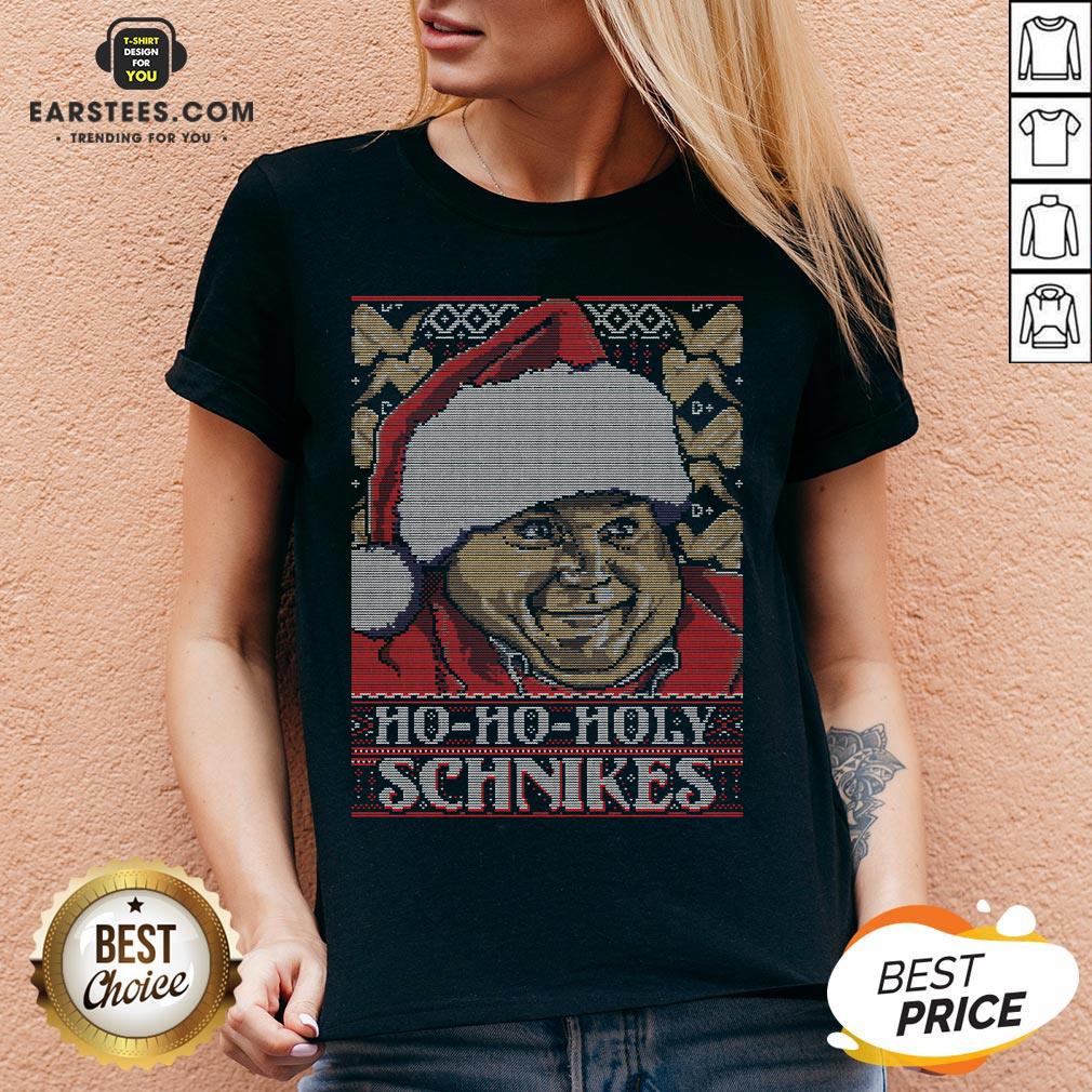 Happy Ho Ho Ho Holy Schnikes Ugly Christmas Shirt