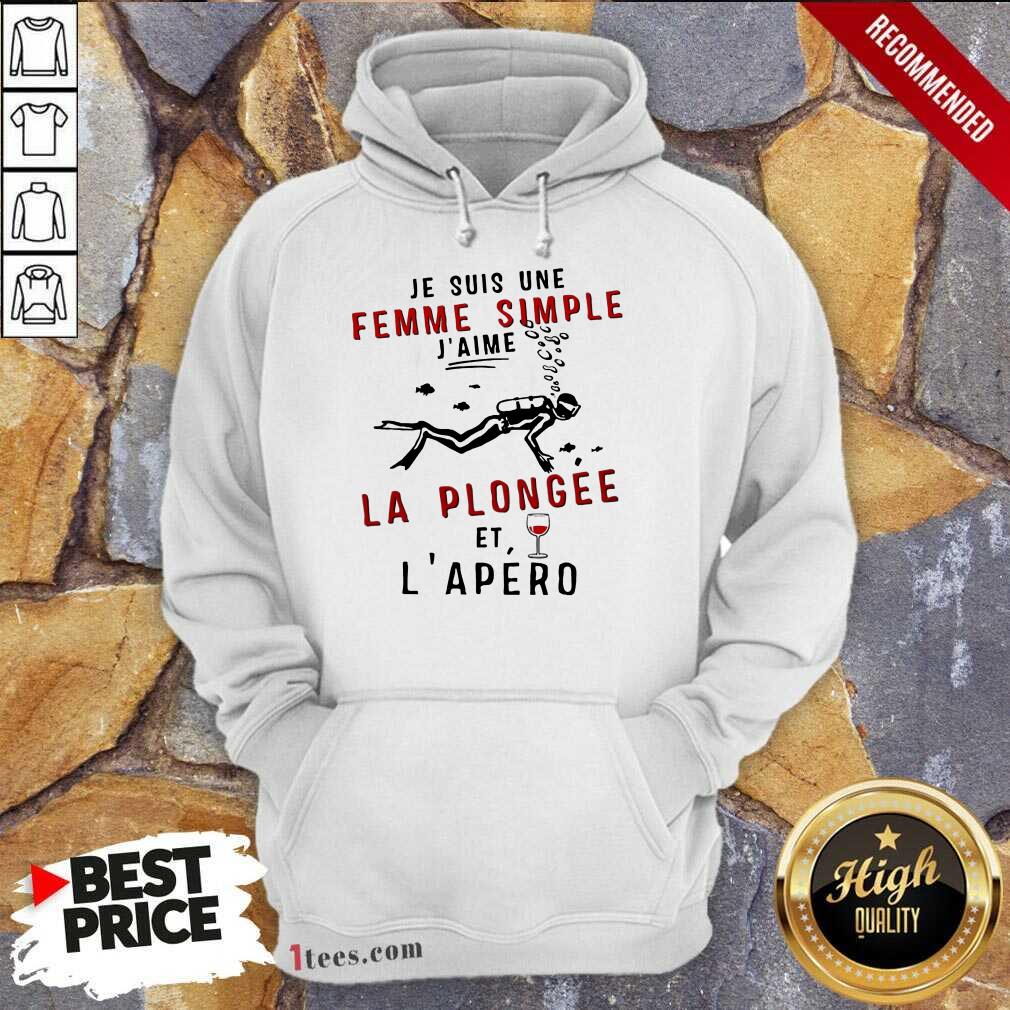 Happy Je Suis Une Femme Simple Scuba Diving Shirt