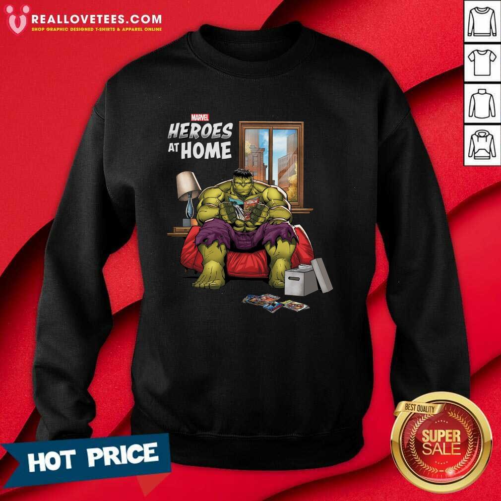 Happy Marvel Heroes At Home Hulk Shirt