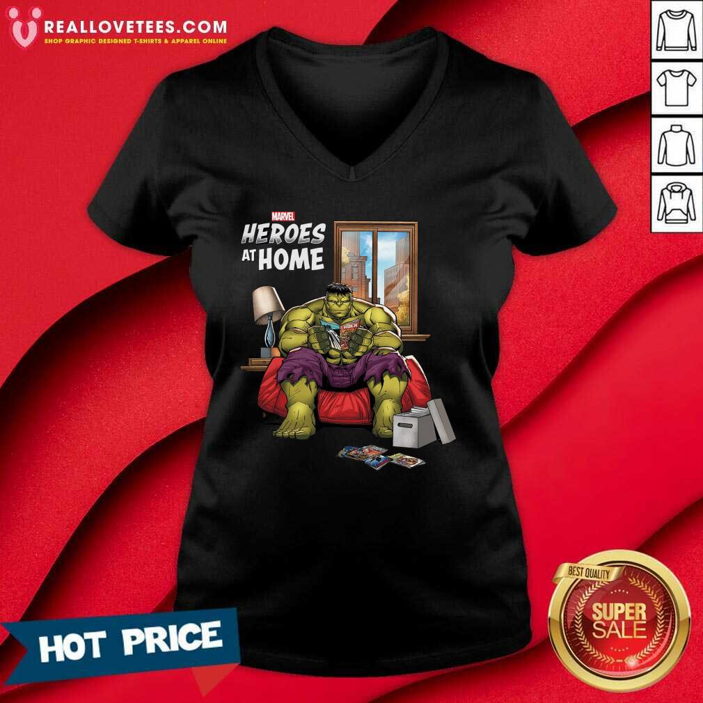 Happy Marvel Heroes At Home Hulk Shirt