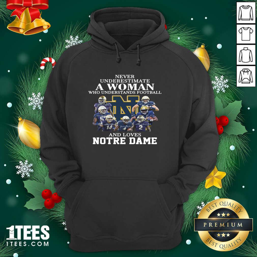 Happy Never Underestimate Who Understands Football And Love Notre Dame Shirt