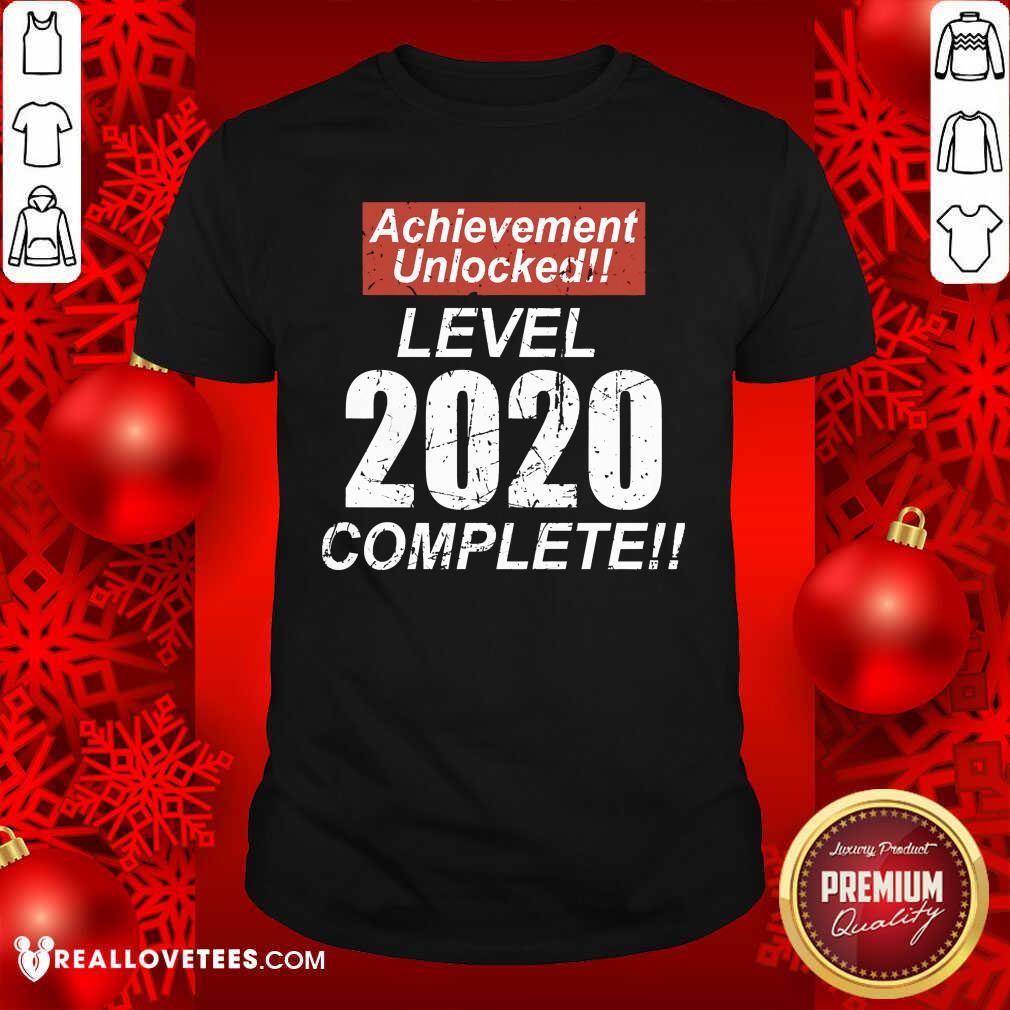 Happy Retro Achievement Unlocked Level 2020 Complete Shirt