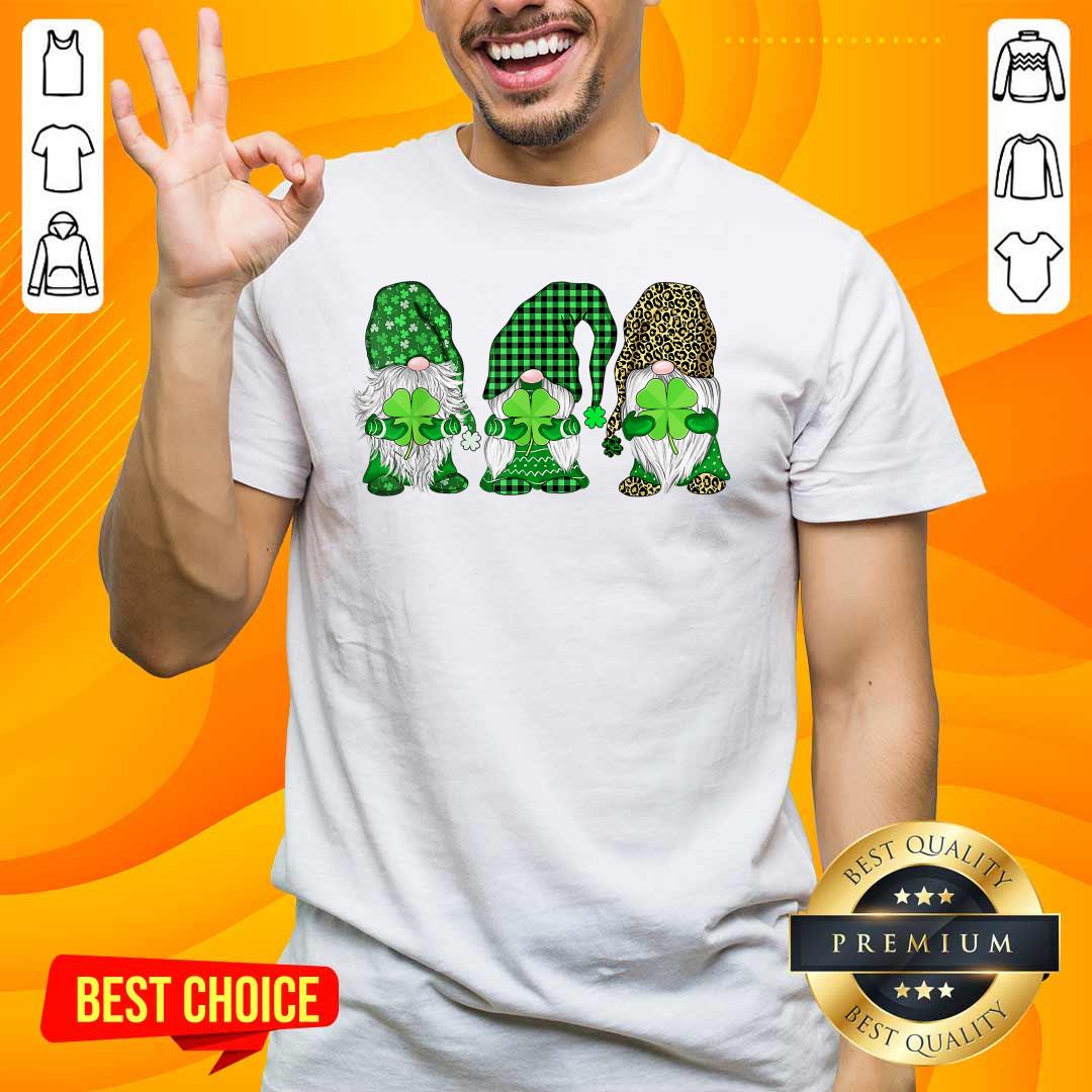 Happy St Patricks Day Three Gnomes Shirt