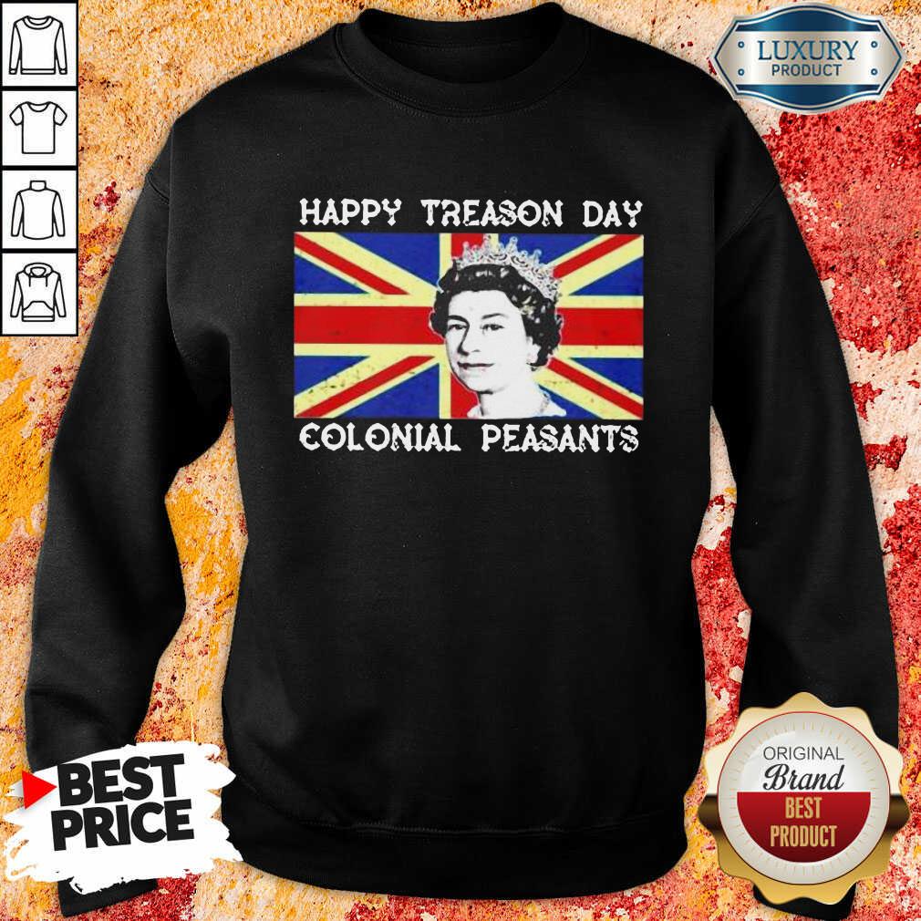 Happy Treason Day Colonial Peasants British Flag Shirt