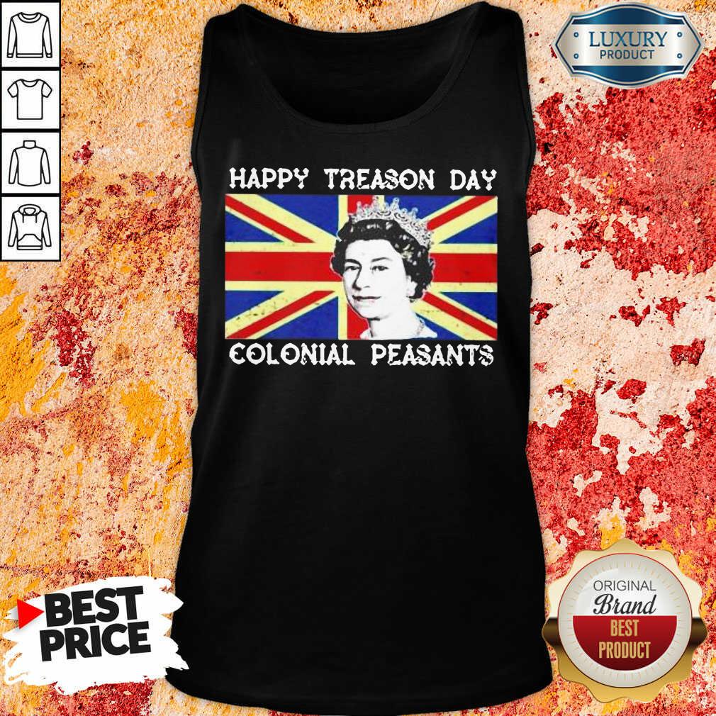 Happy Treason Day Colonial Peasants British Flag Shirt