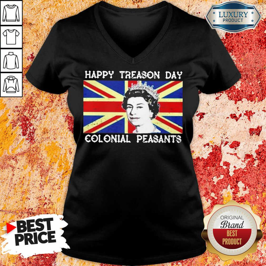 Happy Treason Day Colonial Peasants British Flag Shirt