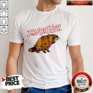 Zombie Animal Zombeaver Wild Life Halloween Tee Shirt