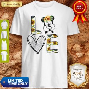 Official Love Mickey Mouse Sunflower Shirt