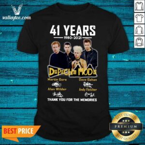 Cute 41 Years 1980 2021 DPCH MOD Thank You For The Memories Signatures Shirt