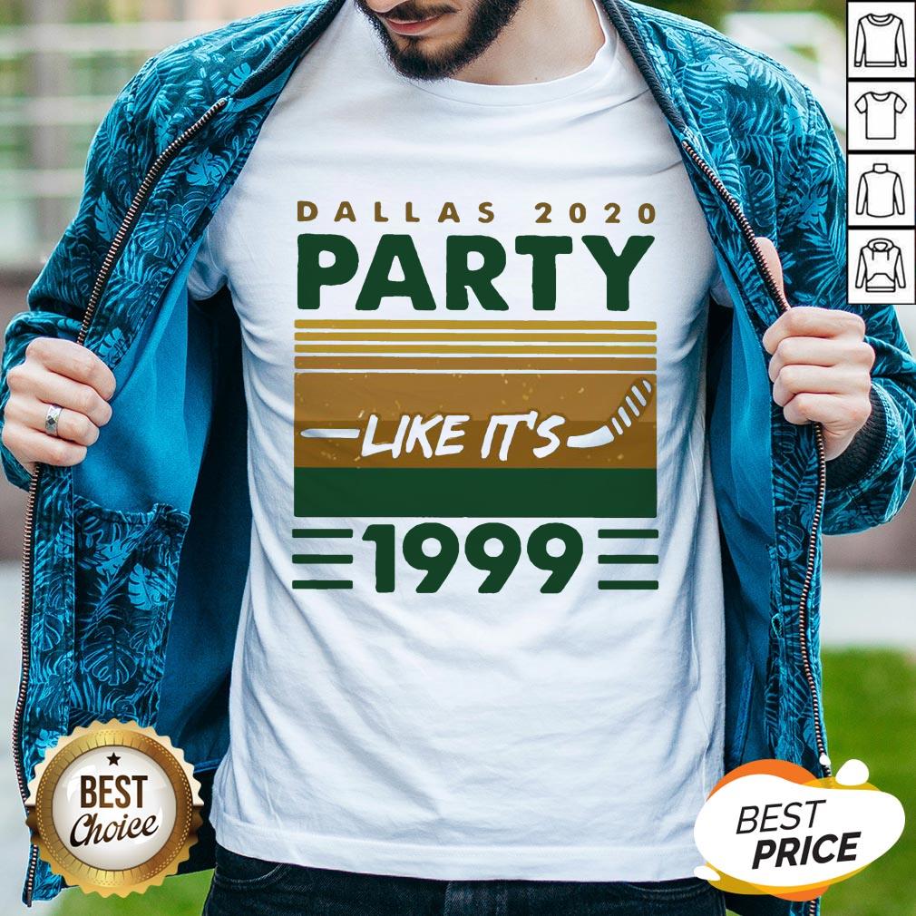 Hockey Dallas 2020 Party Like It’s 1999 Vintage Retro Shirt