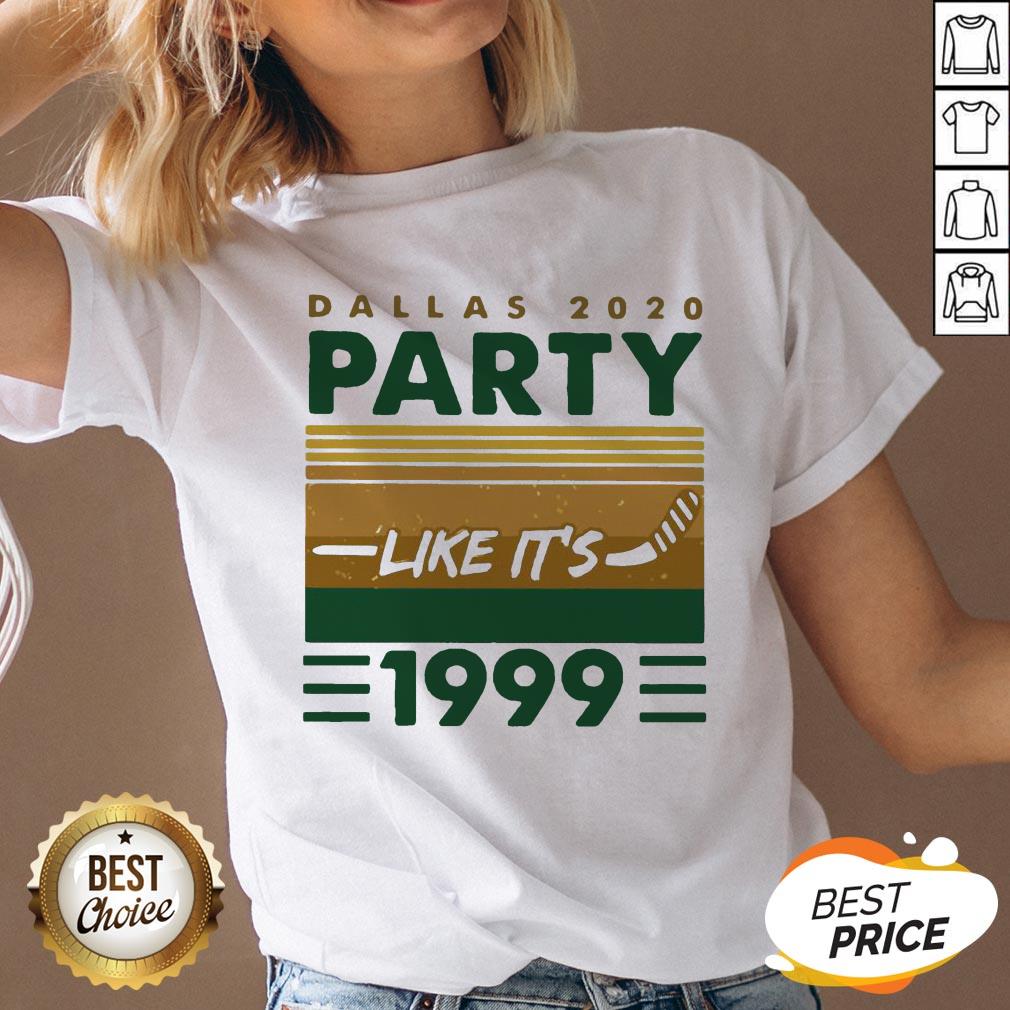 Hockey Dallas 2020 Party Like It’s 1999 Vintage Retro Shirt
