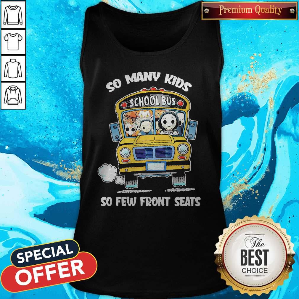 Horror Movie Characters So Many Kids School Bus So Few Front Seats Shirt