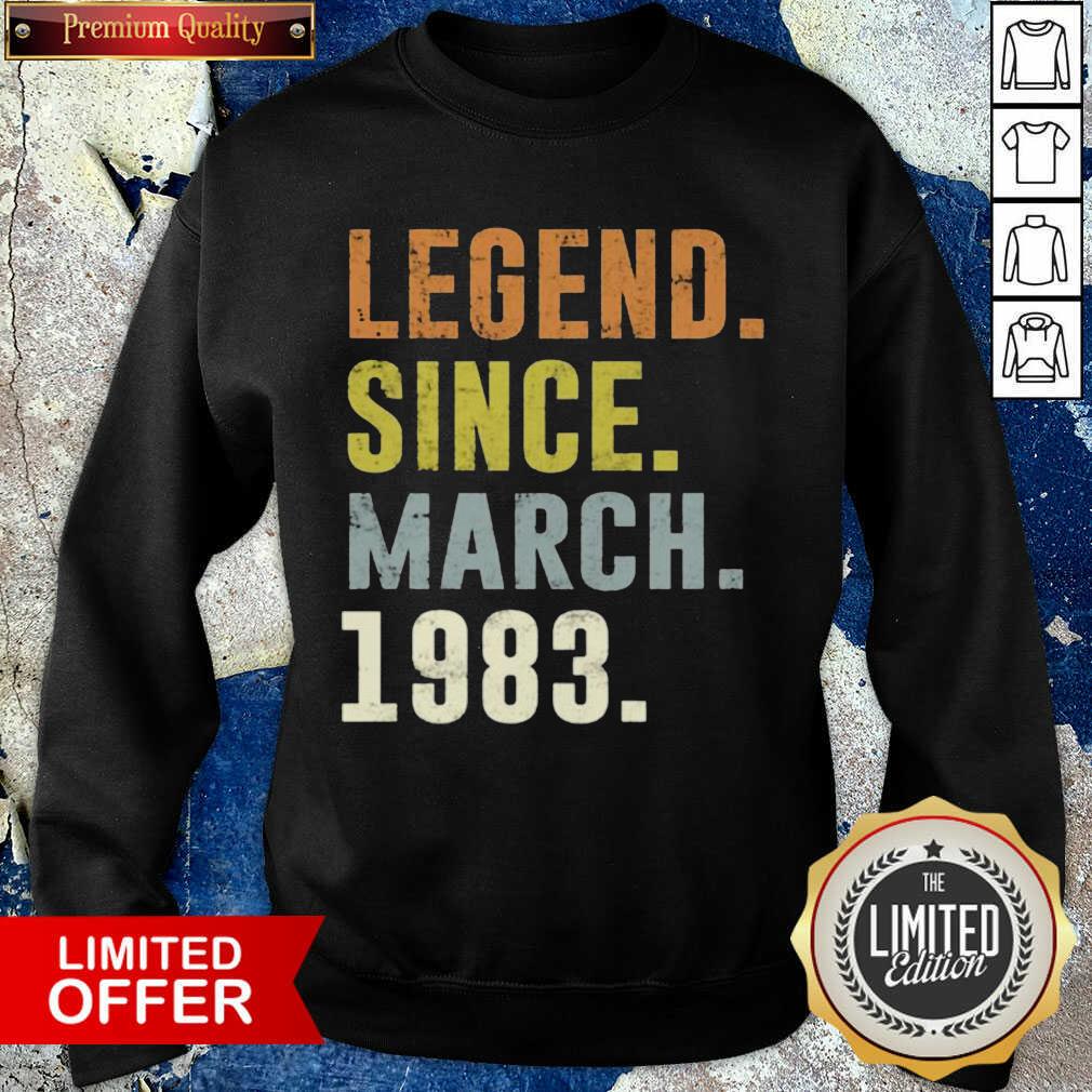 Hot 38th Retro Birthday Vintage Legend Since 1983 Shirt